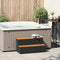 Hottub-opstap 100x50x50,5 cm poly rattan&massief acaciahout