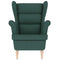 Fauteuil 74x84x100 cm stof donkergroen