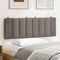 Hoofdbordkussen 120 cm stof taupe