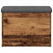 Opbergbankje 62x42x45 cm bewerkt hout oud houtkleurig