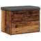 Opbergbankje 62x42x45 cm bewerkt hout oud houtkleurig