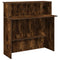 Receptiebalie 100x50x103,5 cm bewerkt hout bruin eikenkleur