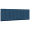 Hoofdbordkussen 120 cm stof blauw