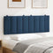 Hoofdbordkussen 120 cm stof blauw