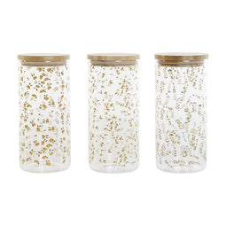 Tin DKD Home Decor Groen Roze Mosterd Natuurlijk Siliconen Bamboe Borosilicaatglas Shabby Chic 1,...