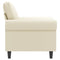 Fauteuil 60 cm kunstleer crmekleurig