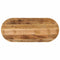 Tafelblad ovaal 110x50x3,8 cm massief ruw mangohout