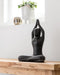 MUST Living Yoga Lady 30 cm,30x21x14 cm, cement black antique