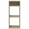 Boekenkast 34x31x80 cm bewerkt hout sonoma eikenkleurig