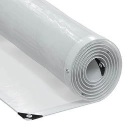 Doorzichtig zeildoek met zeilringen 3x3 m polyethyleen