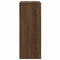 Boekenkast 66x31x80 cm bewerkt hout bruin eikenkleur