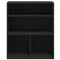 Boekenkast 60x30x71,5 cm bewerkt hout zwart