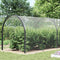 Doorzichtig zeildoek met zeilringen 5x12 m PVC