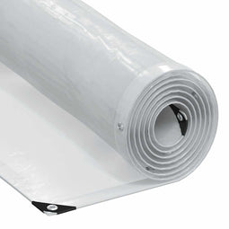 Doorzichtig zeildoek met zeilringen 4x5 m polyethyleen