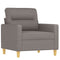 Fauteuil 60 cm stof taupe