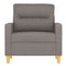 Fauteuil 60 cm stof taupe