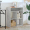 Boekenkast 66x31x80 cm bewerkt hout betongrijs
