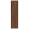 Boekenkast 66x31x112 cm bewerkt hout bruin eikenkleur