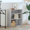 Boekenkast 60x30x71,5 cm bewerkt hout grijs sonoma eikenkleurig