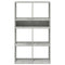 Boekenkast 66x31x112 cm bewerkt hout betongrijs