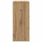 Boekenkast 60x30x71,5 cm bewerkt hout artisanaal eikenkleur