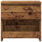 Nachtkastjes 2 st 40x30x39 cm bewerkt hout oud houtkleurig