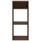Boekenkast 34x31x80 cm bewerkt hout bruin eikenkleur