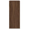 Boekenkast 34x31x80 cm bewerkt hout bruin eikenkleur