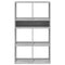Boekenkast 66x31x112 cm bewerkt hout grijs sonoma eikenkleurig