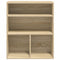 Boekenkast 60x30x71,5 cm bewerkt hout sonoma eikenkleurig