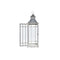 Straatlantaarn Home ESPRIT Zilverkleurig Natuurlijk Kristal Spar Orientaals 24 x 24 x 70 cm (2 On...