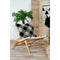 Leunstoel DKD Home Decor Wit PVC Teakboom (65 x 80 x 68 cm)