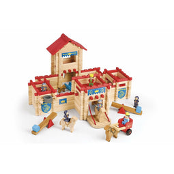 Actiefiguren Jeujura The Wooden Castle Fort 300 Onderdelen Playset
