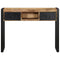 Wandtafel 100x35x75 cm massief ruw mangohout