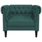 Fauteuil Chesterfield-stijl stof donkergroen