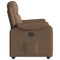 Fauteuil verstelbaar stof bruin
