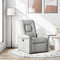 Fauteuil verstelbaar stof wolk grijs