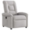Fauteuil verstelbaar stof wolk grijs