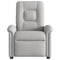 Fauteuil verstelbaar stof wolk grijs