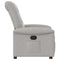Fauteuil verstelbaar stof wolk grijs