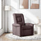 Fauteuil verstelbaar stof donkerbruin