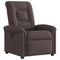 Fauteuil verstelbaar stof donkerbruin