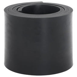 Rubberen rand voor sneeuwploeg 200x15x1 cm zwart
