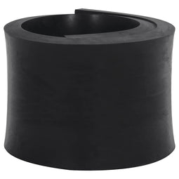 Rubberen rand voor sneeuwploeg 100x15x2 cm zwart