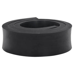Rubberen rand voor sneeuwploeg 200x10x2 cm zwart