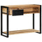Wandtafel 100x35x75 cm massief ruw mangohout