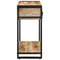 Wandtafel 100x35x75 cm massief ruw mangohout