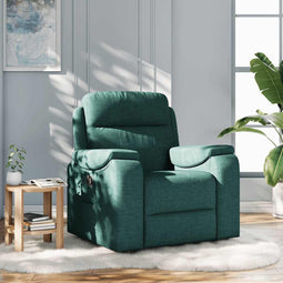 Fauteuil verstelbaar stof donkergroen