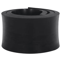 Rubberen rand voor sneeuwploeg 150x15x2 cm zwart