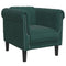 Fauteuil fluweel donkergroen